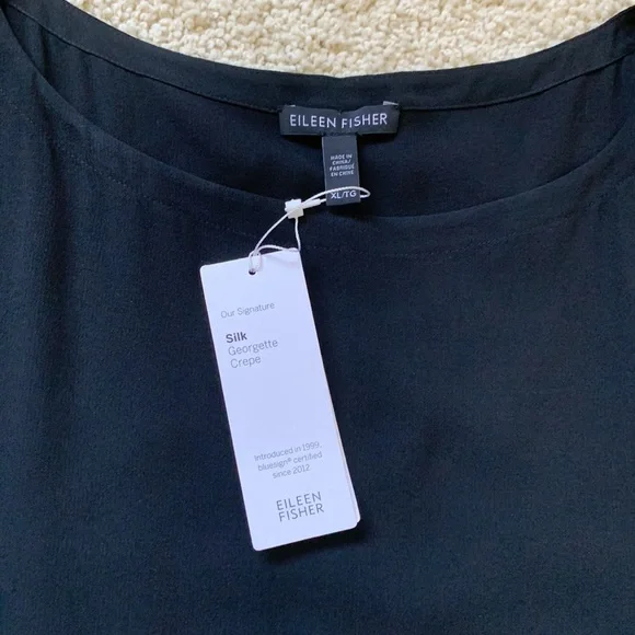 NWT Eileen Fisher 100% Silk Dress, sz XL